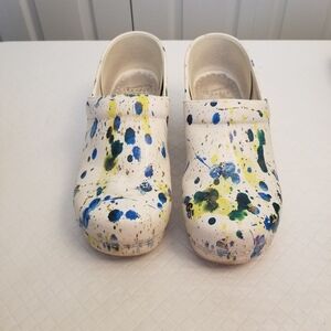 Dansko Painter Splash Clogs Size 41 US 10.5 Nursing Healthcare Ergonomic